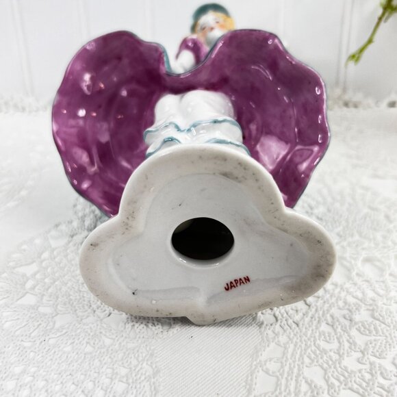 Vintage Japanese Lady Figurine With Hat & Ruffled Dress 7.5" Height - Picture 8 of 11